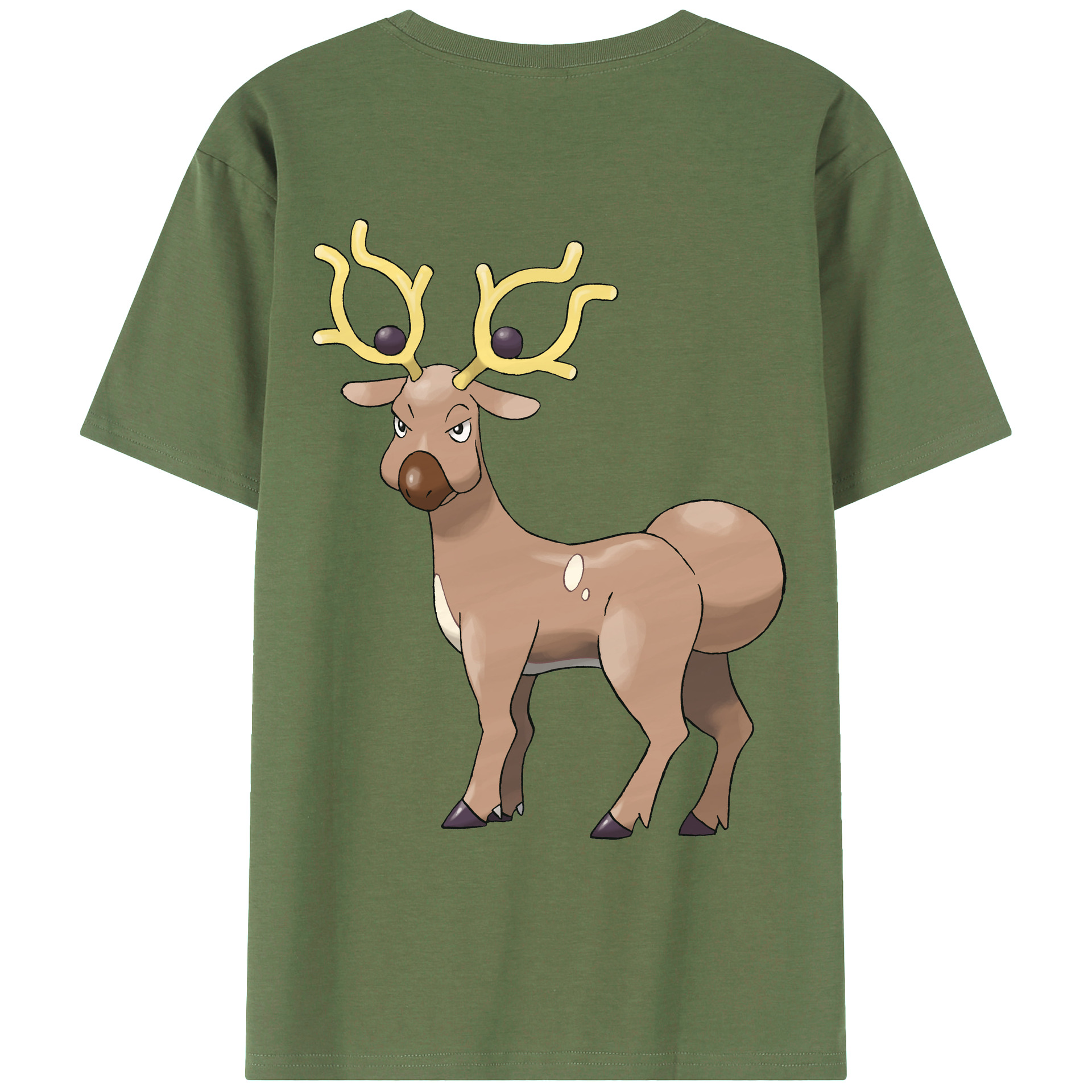 （画像用） ポケットモンスター Pokémon 綿100％ メンズ半袖Tシャツ（バックプリント） 通気性
